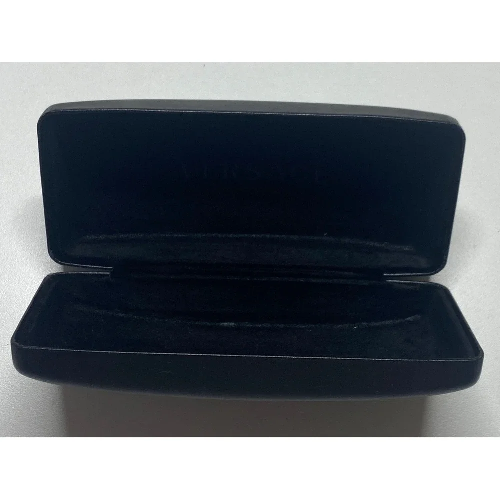 Versace Black Hard Shell Sunglasses Eyeglasses‎ Case Gold Logo Luxury